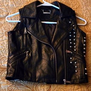Women's small Jou Jou leather vest